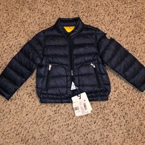 NWT MONCLER toddler jacket size 2A Navy